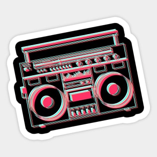 Boombox Ghetto Blaster Sticker